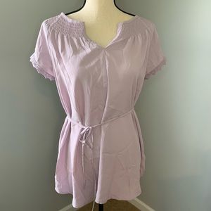 Violet maternity blouse from Motherhood Maternity